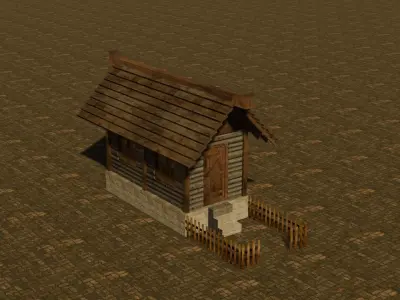 Medieval House 17 Free low-poly 3D model