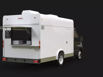 Modern Food Van 3D model