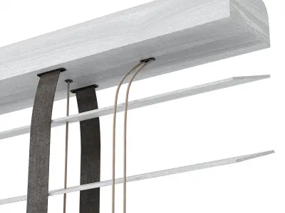 Wooden blinds Set 28 3D model