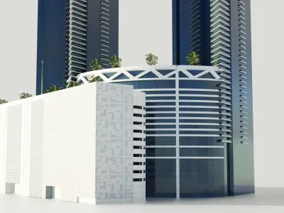 Sumou towers - Saudi arabia jeddah 3D model