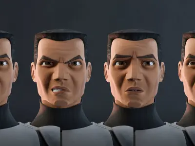 Clone Trooper - Full Character Rig 3D model