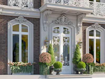 Modern Classic house 3D model