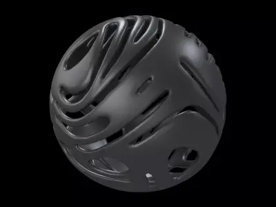 Abstract Sphere v14 003 Low-poly 3D model