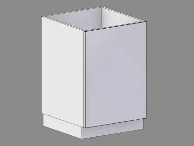 Kitchen Base Cabinet 60 cm Low-poly 3D model