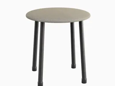 Steel Stool C 01 3D model