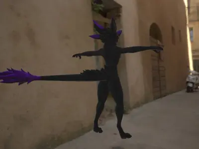Deuzear Enderman Texture FREE VRChat Audiolink Emission Matcap Texture