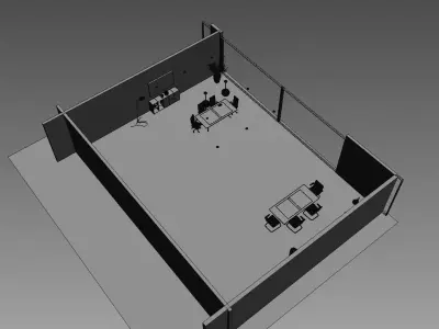 office conference room md699 b02 3D model