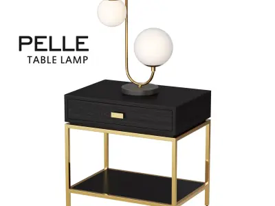 Pelle Table Lamp Low-poly 3D model