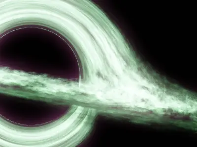 Black Hole - realistic Low-poly 3D model