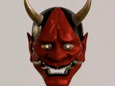 Modern Hannya Mask 3D model