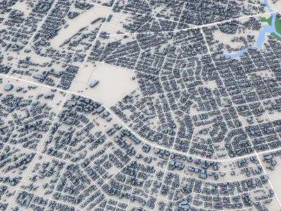 Niamey City Niger 3D model