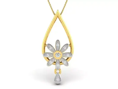 diamonds pendant 3D print model 52
