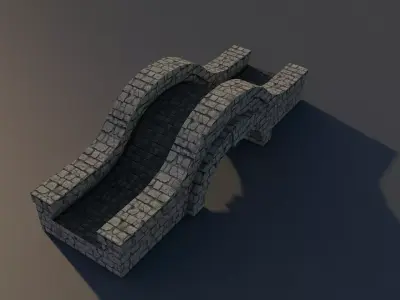 Bridge Low-poly 3D model shop