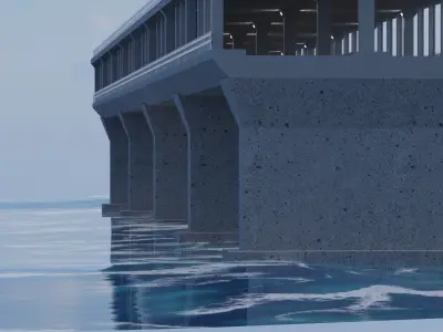 Double Bridge Free 3D model