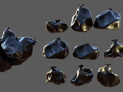 Trash bag asset 3D model