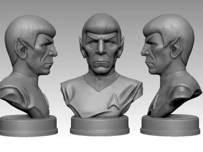 Spock Bust -Leonard Nimoy 3D print model