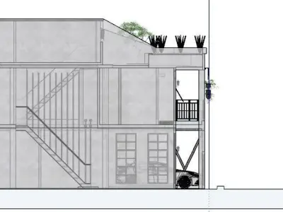 industrial house  3D model