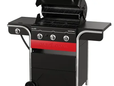 Grill Set 2 Low-poly 3D model
