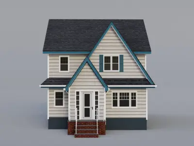 Low Poly House 28 Low-poly 3D model