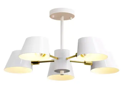 lumion ceiling light with four lamps 3D model