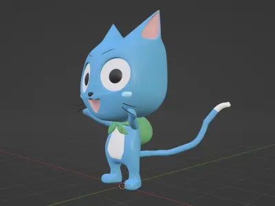 Happy - Fairy Tail 3D model