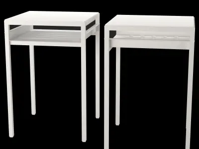 NYBODA side table with shelf Low-poly 3D model
