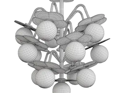 CLOVER CHANDELIER Low-poly 3D model