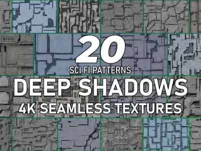 200 Seamless Sci-fi Panels - Collection Vol 1 Texture