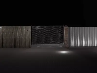Fences 3D model purchase