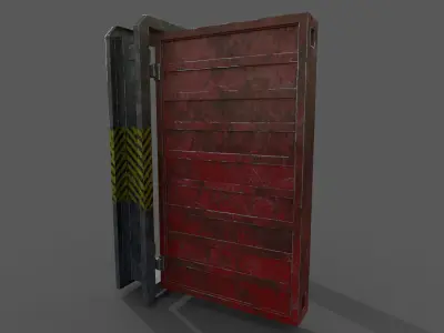 Hermetic Door Low-poly 3D model