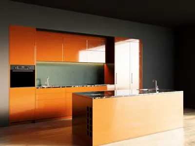 65-Kitchen5 glossy 6 3D model