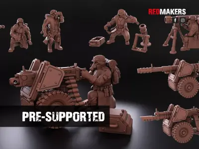 Steel Guard - Heavy Support Squad of the Imperial Force 3D print model