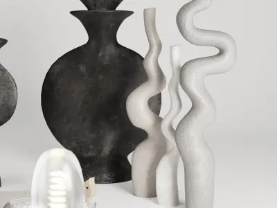 Decorative set 9 tic-tac-toe board 3D model