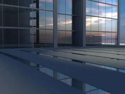 Skyscraper 9 high rise building 3D model