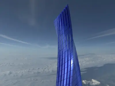 Glass Building 3D model