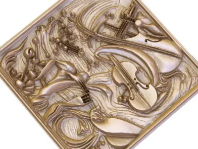 The Golden Symphony of Art 3D model