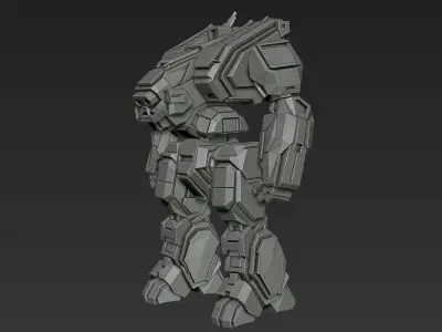 Mecha 1 3D print model