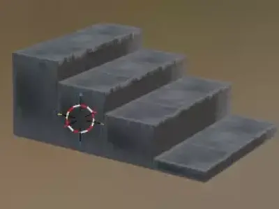 Rock stairs Free 3D model