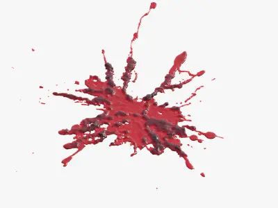 Swirly Blood Splatter vol1 1 3D model
