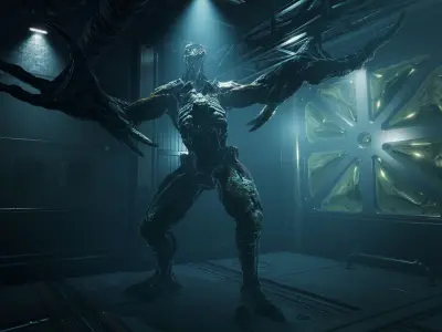 Hell Monster Low-poly 3D model