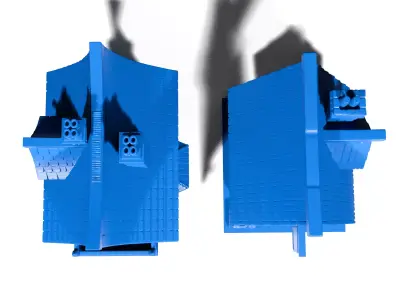 Medieval fantasy houses 3D print model