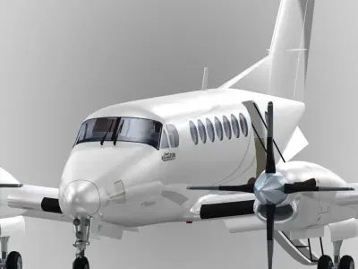  Beechcraft Super King Air B350 Generic white 