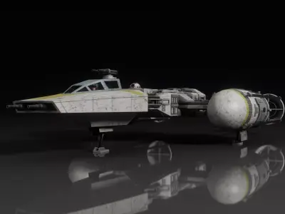 Star Wars BTL4A Y-Wing Starfighter 3D model