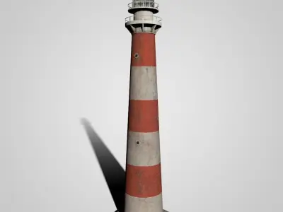 Lighthouse Low-poly 3D model 2