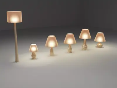 Lamp collection floor and 3D model