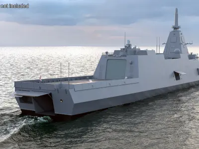  Japanese Mogami Class Frigate FFM-2 Rigged 
