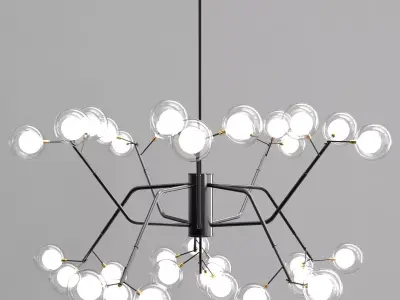 Nordic Style Magic Bean Chandelier 3D model
