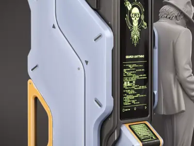 Sci-fi Console X1 PBR Low-poly 3D model