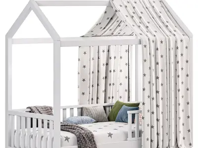 Oikiture Single Bed 3D model