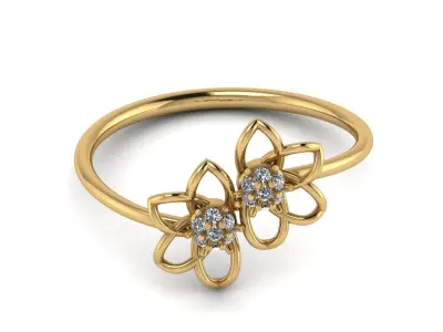Jewelry Diamond Light Ring 09 3D print model